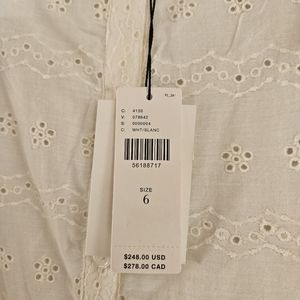 Anthropologie Othilia Eyelet white dress